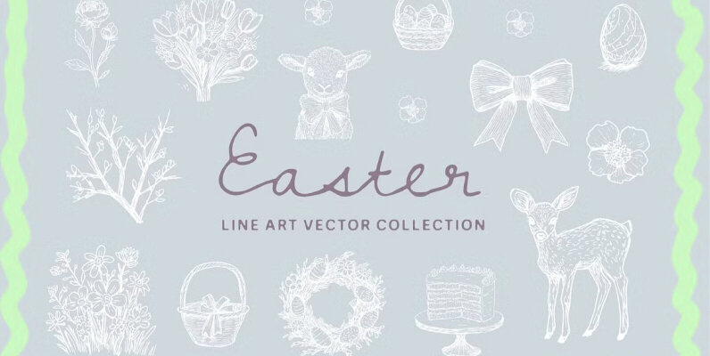 Easter vector clipart