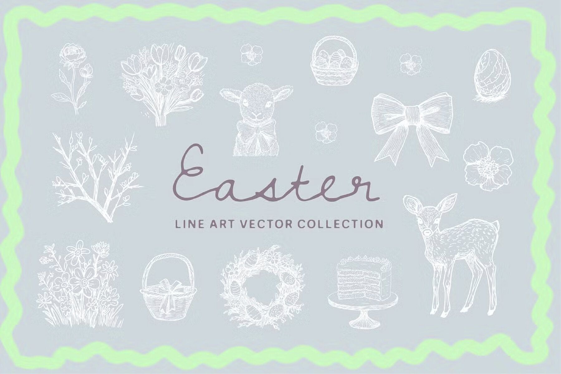 Easter vector clipart 1