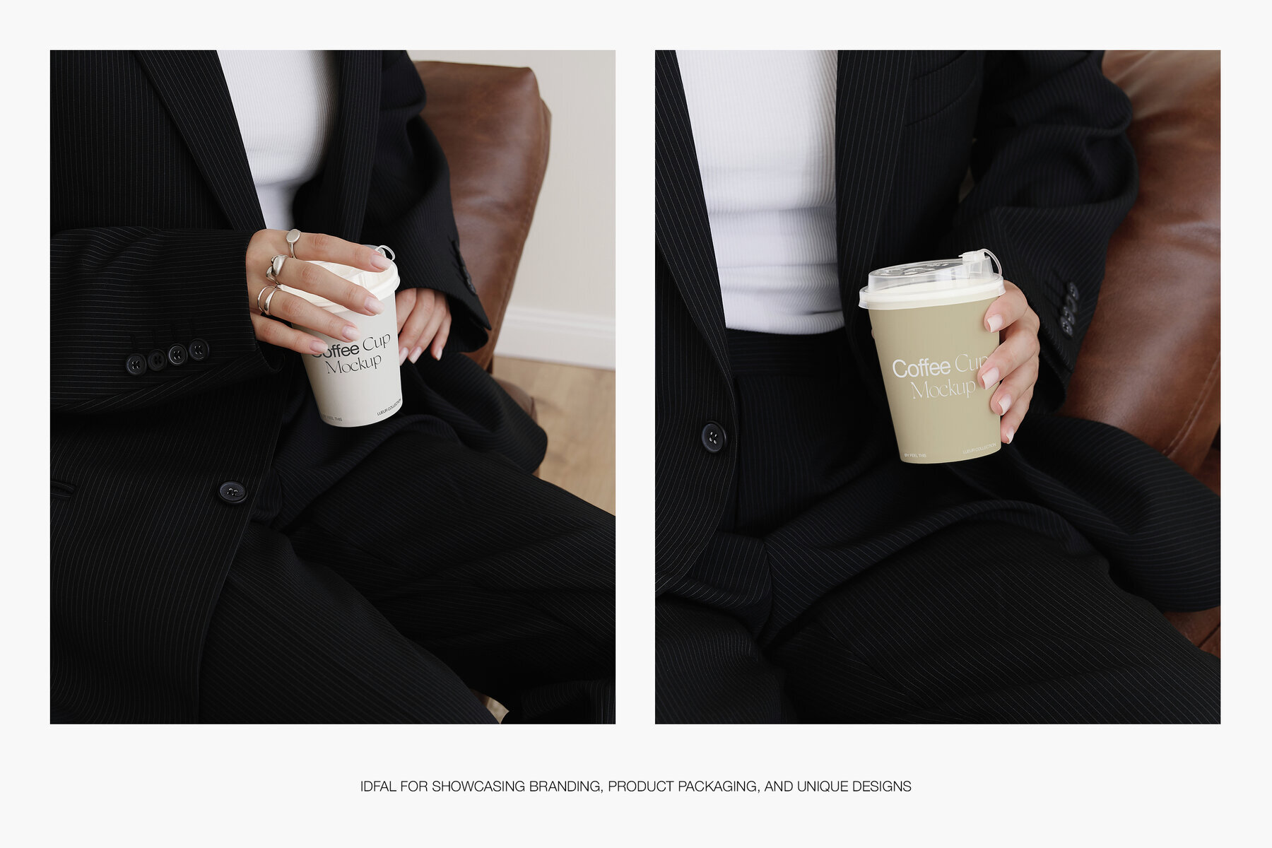 Realistic Coffee Cup in Woman Hands Mockups for Photoshop 3