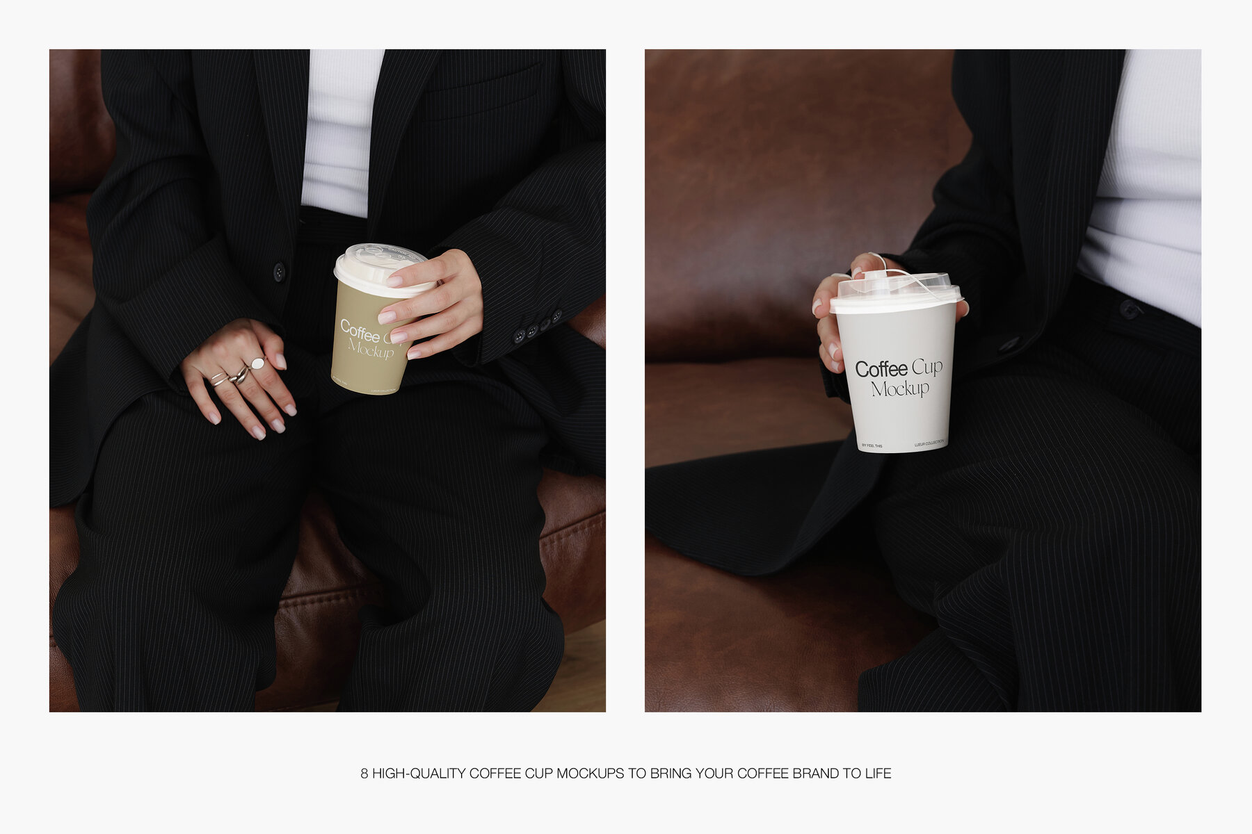 Realistic Coffee Cup in Woman Hands Mockups for Photoshop 4