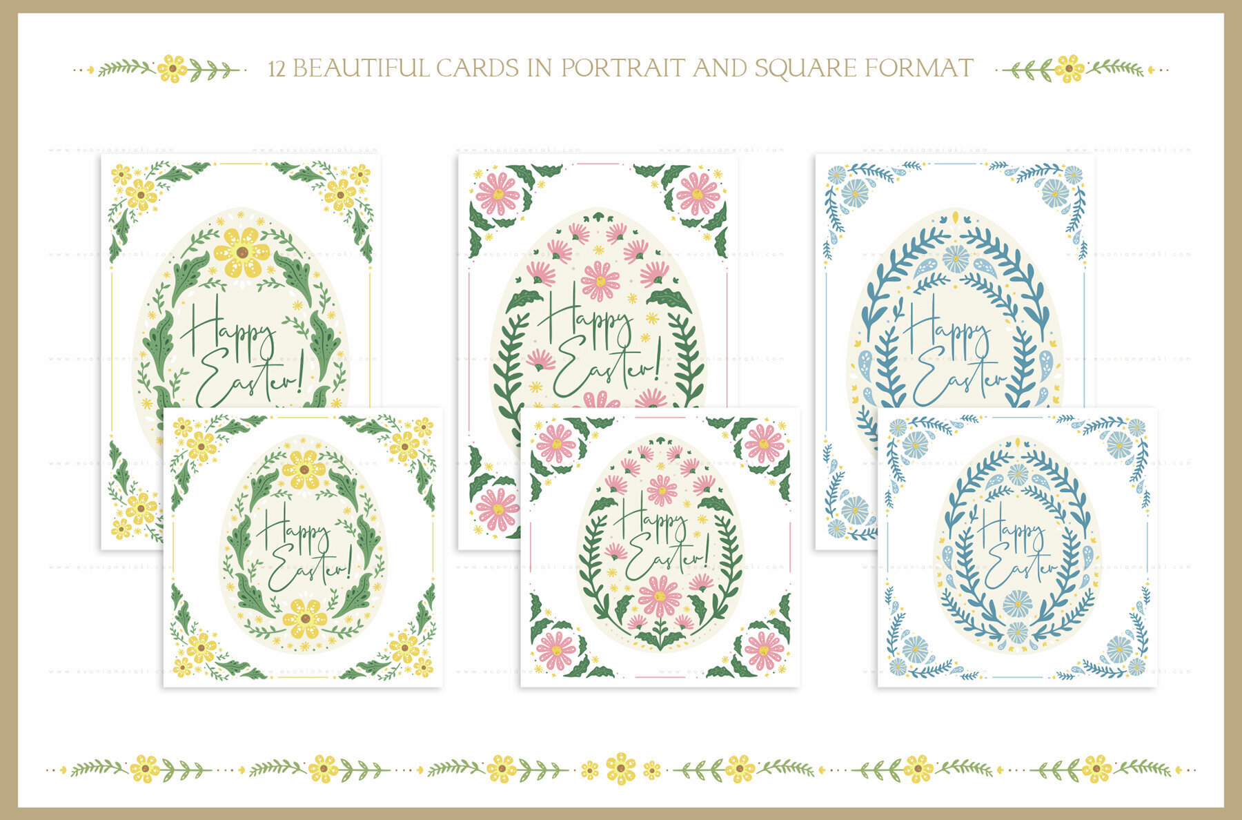 Easter Bunny and Eggs Cards Vol 1 3