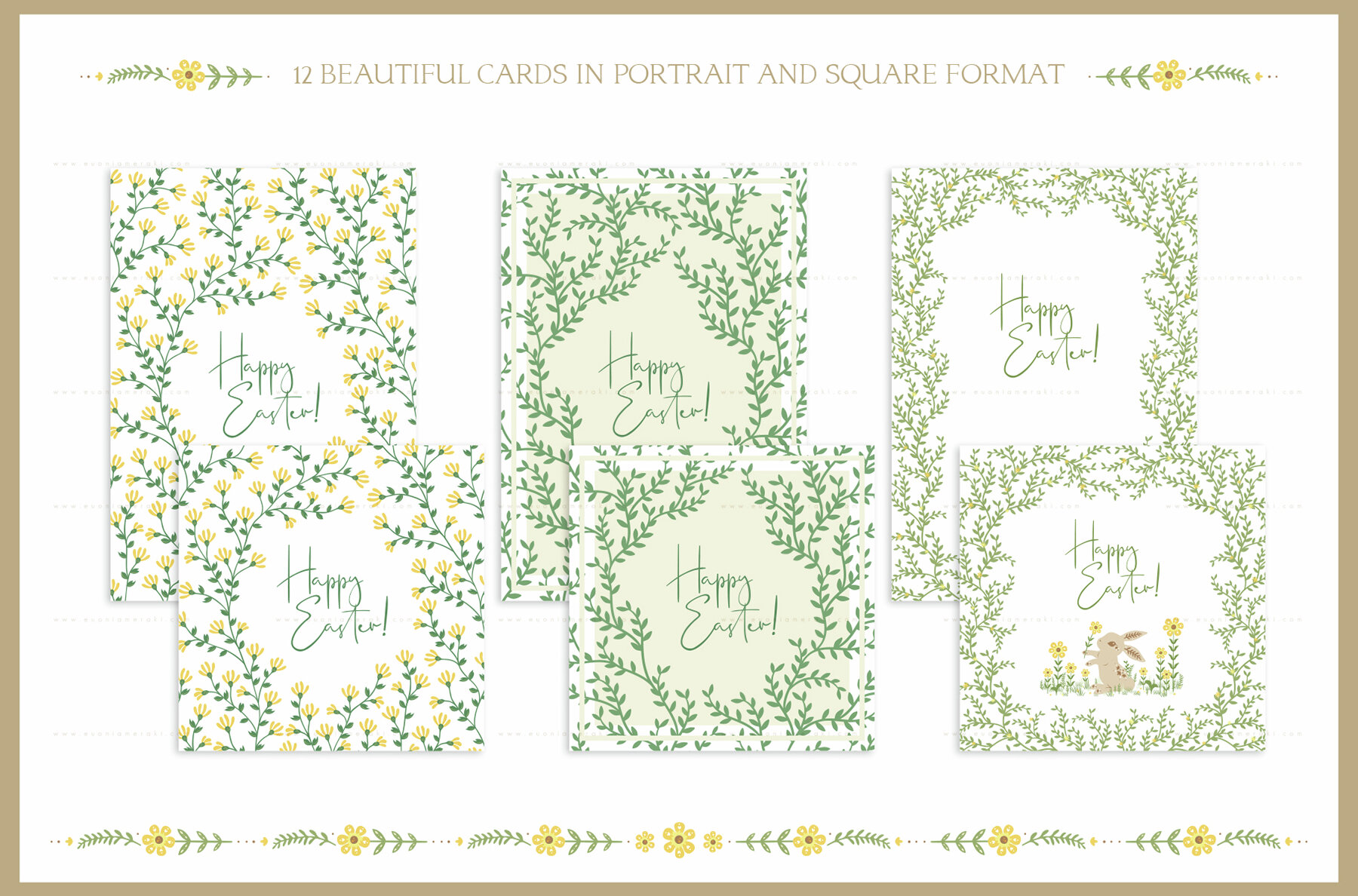 Easter Bunny and Eggs Cards Vol 1 5