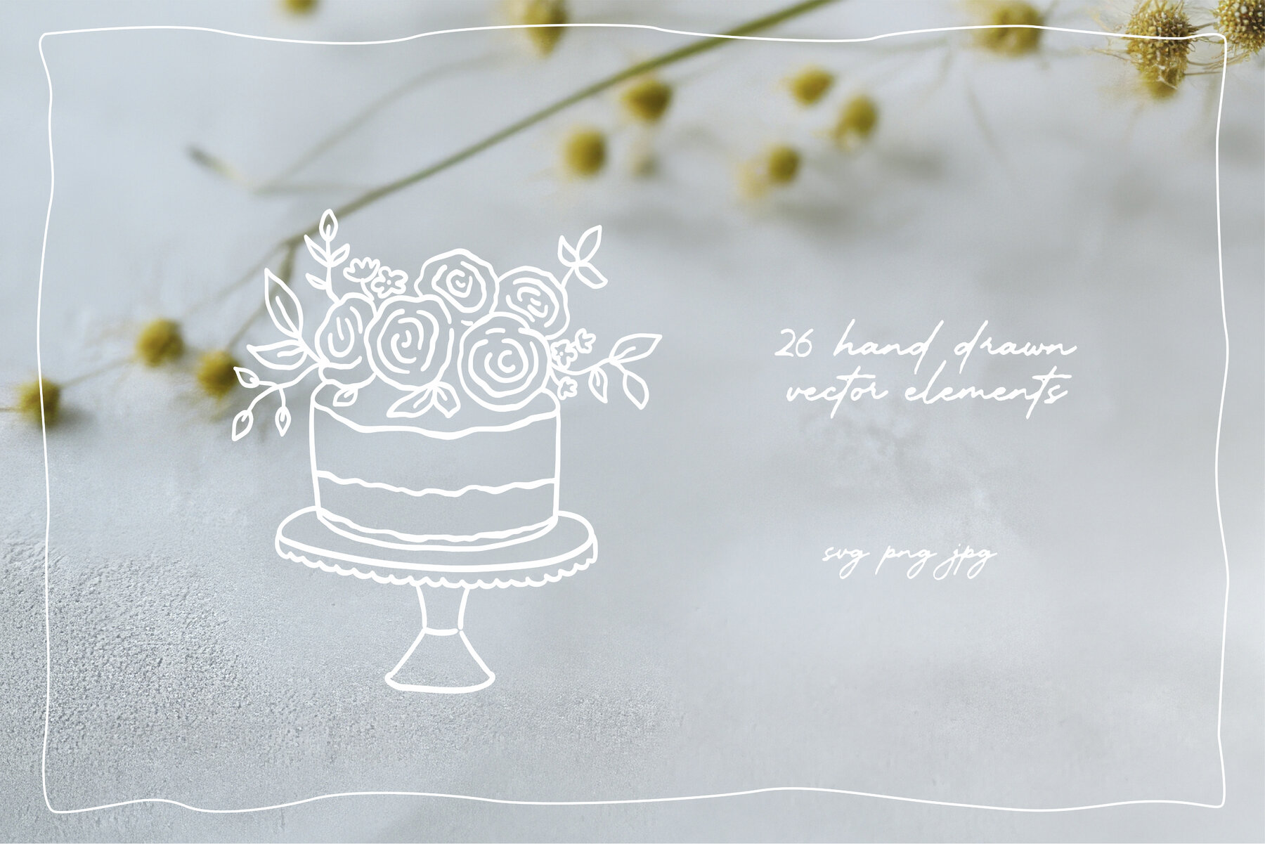 Springtime Whimsy Line art   Collage 4