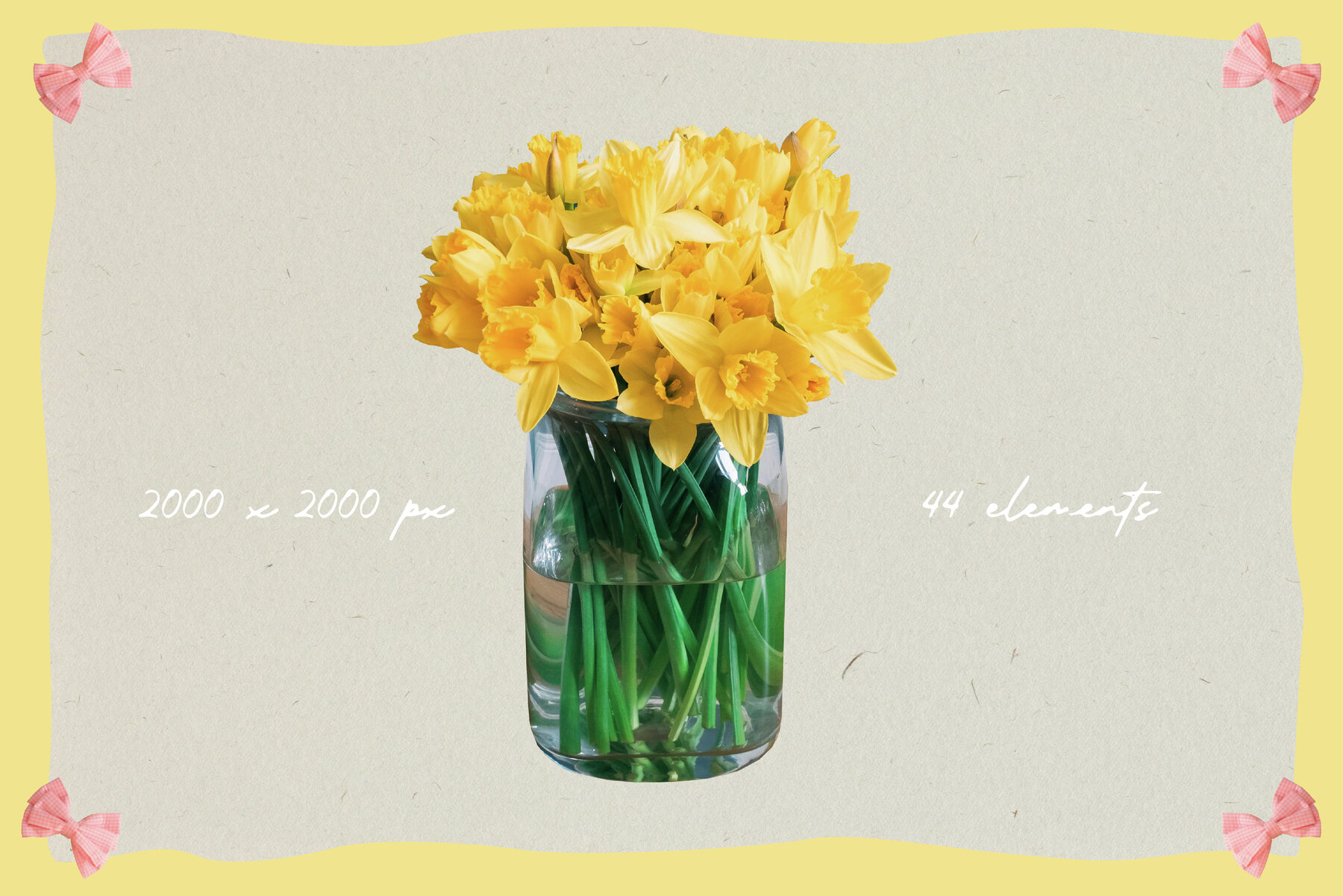 Springtime Whimsy Line art   Collage 6