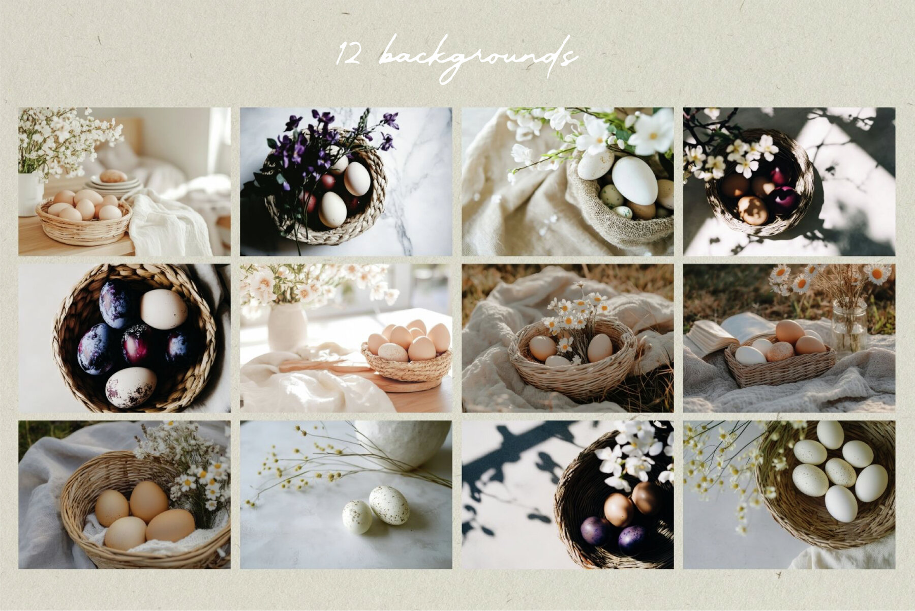 Springtime Whimsy Line art   Collage 7