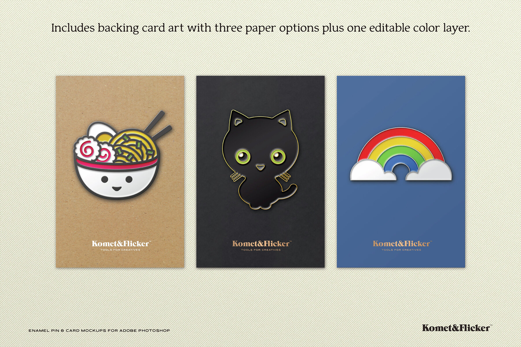 Enamel Pin Mockup for Adobe Photoshop 6