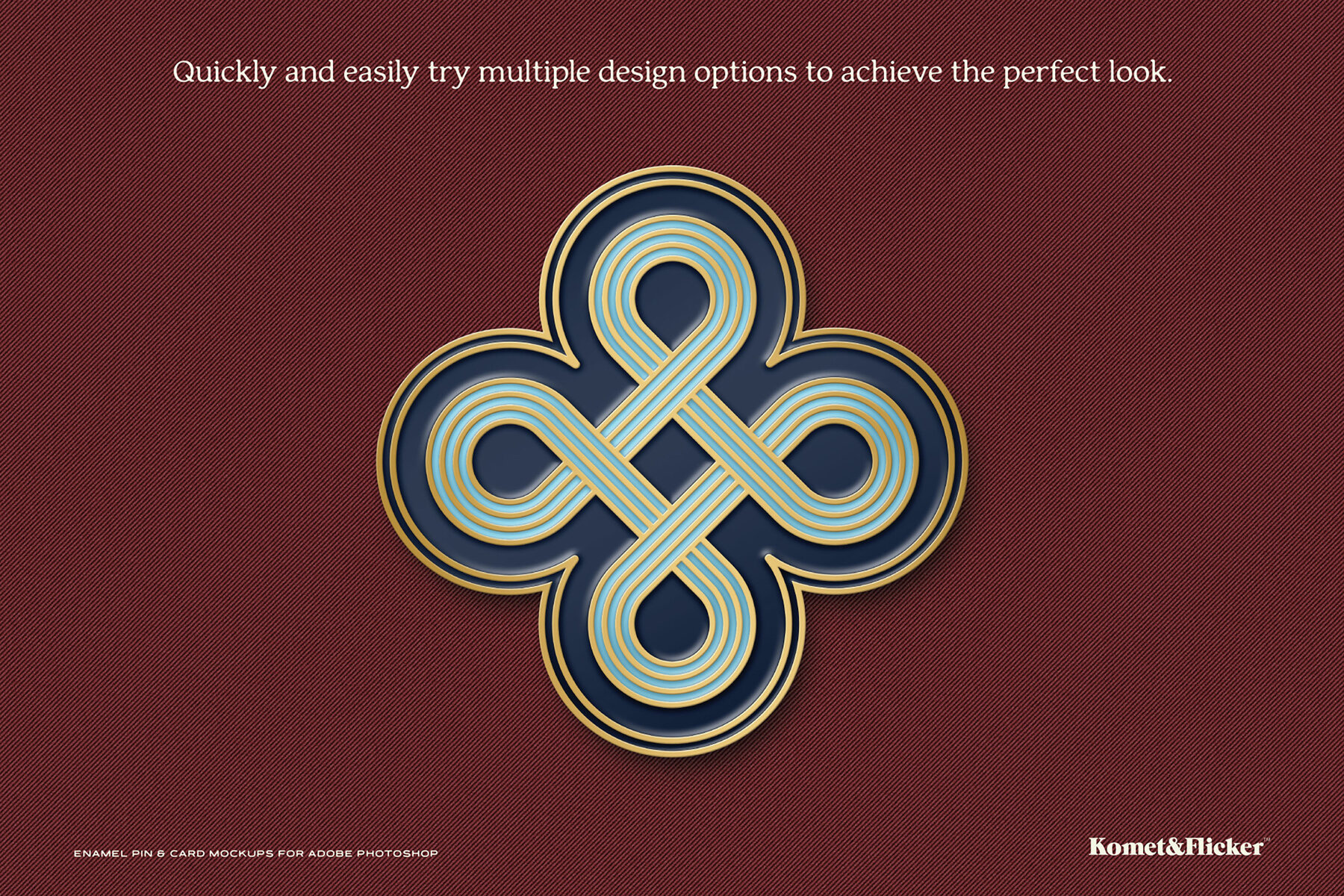 Enamel Pin Mockup for Adobe Photoshop 7