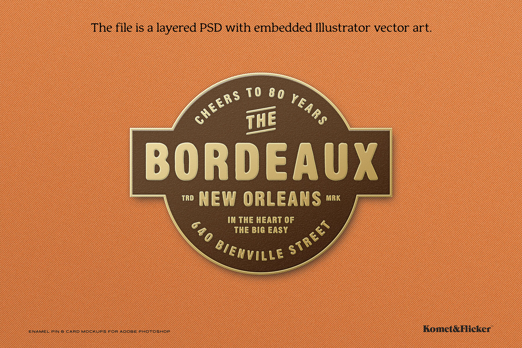 Enamel Pin Mockup for Adobe Photoshop 12