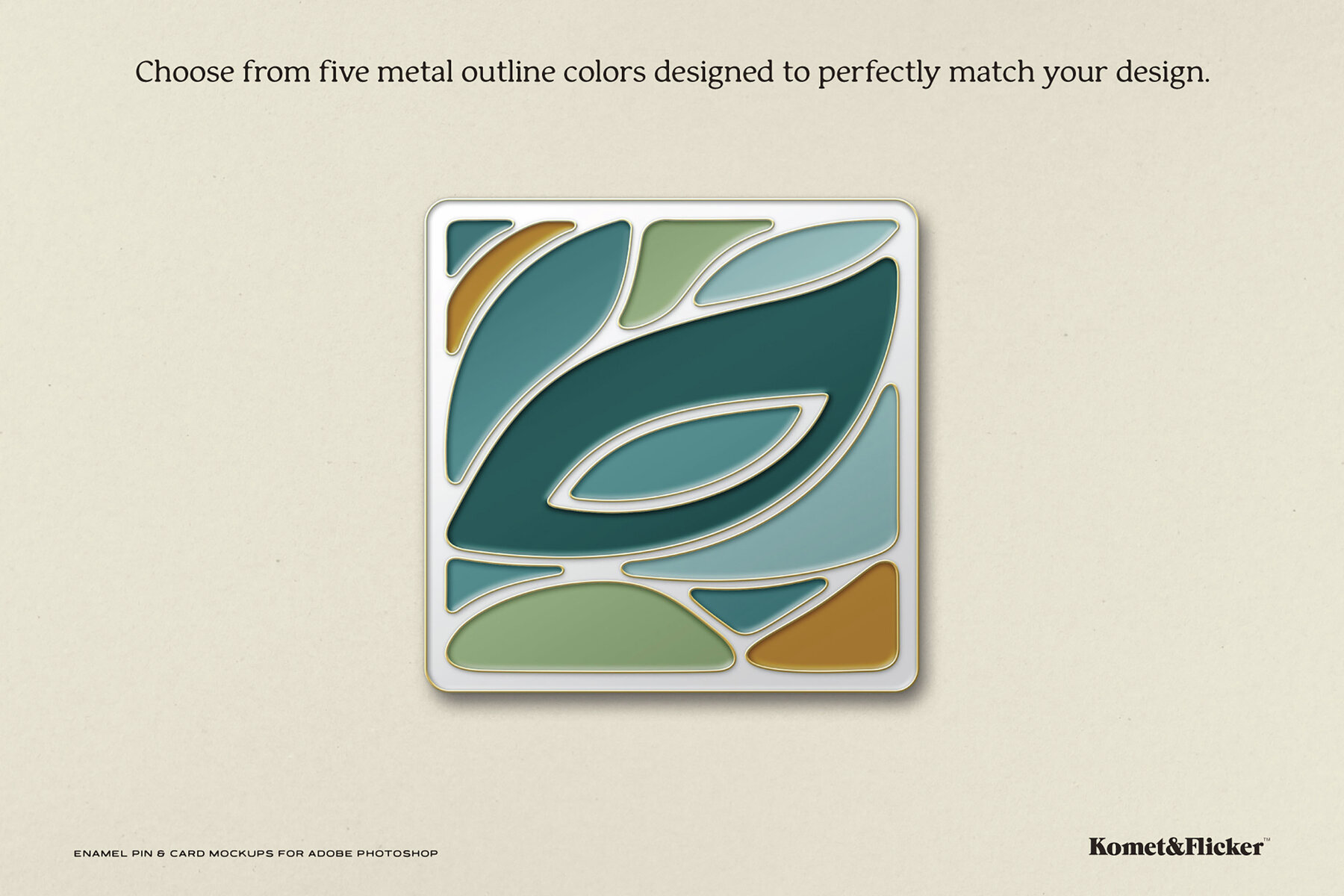 Enamel Pin Mockup for Adobe Photoshop 14