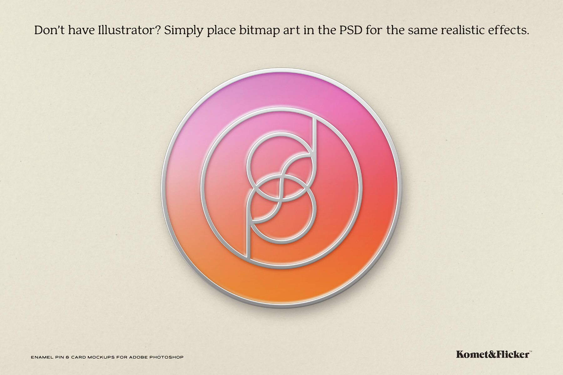 Enamel Pin Mockup for Adobe Photoshop 16