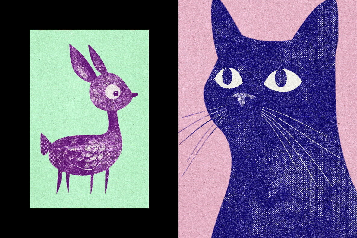 Vintage Print Photo Effect 3