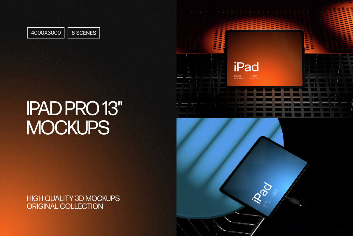 M4 iPad Pro 13 Mockups 1