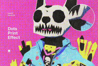 Halftone Print Style Effect