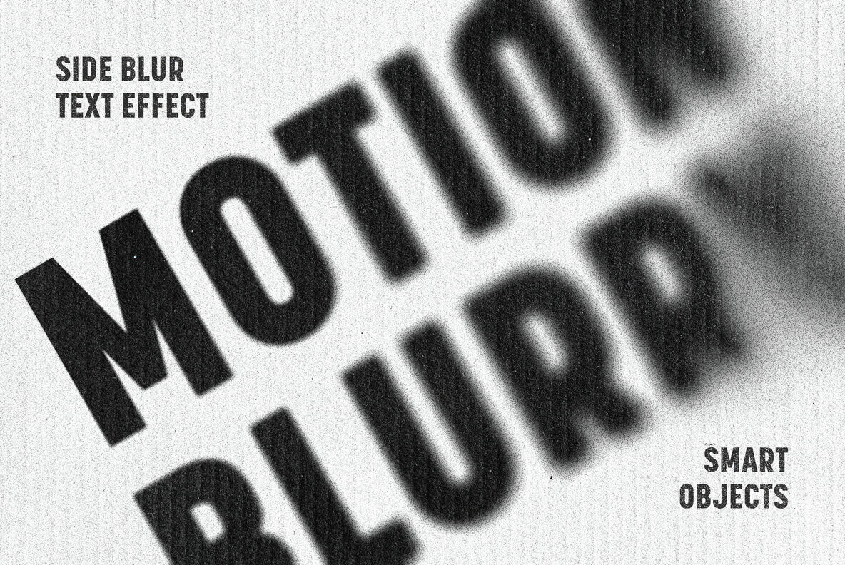 Side Blur Paper Text Effect 1