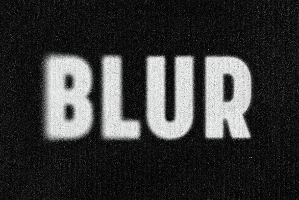Side Blur Paper Text Effect 2
