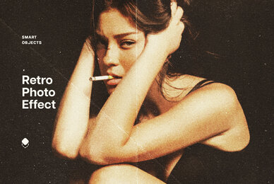 Folded Paper Vintage Photo Effect