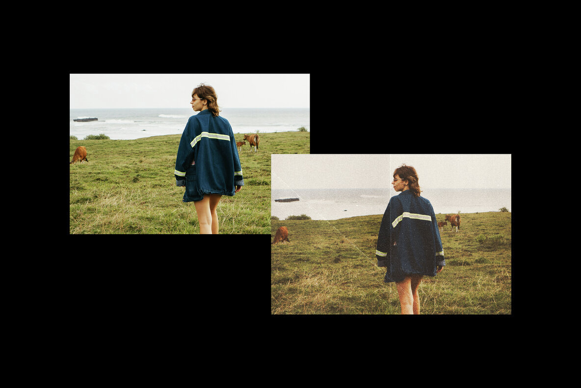 Folded Paper Vintage Photo Effect 2