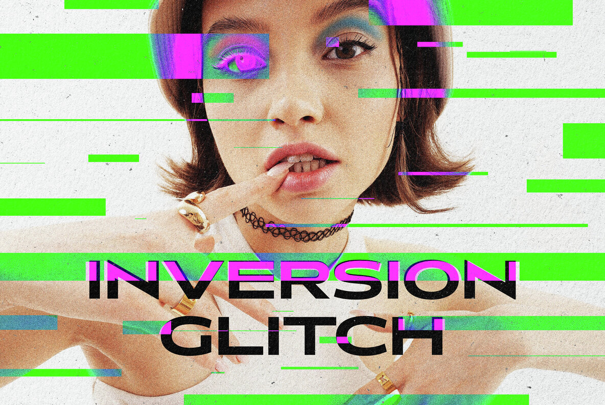 Inversion Glitch Photo Effect 1