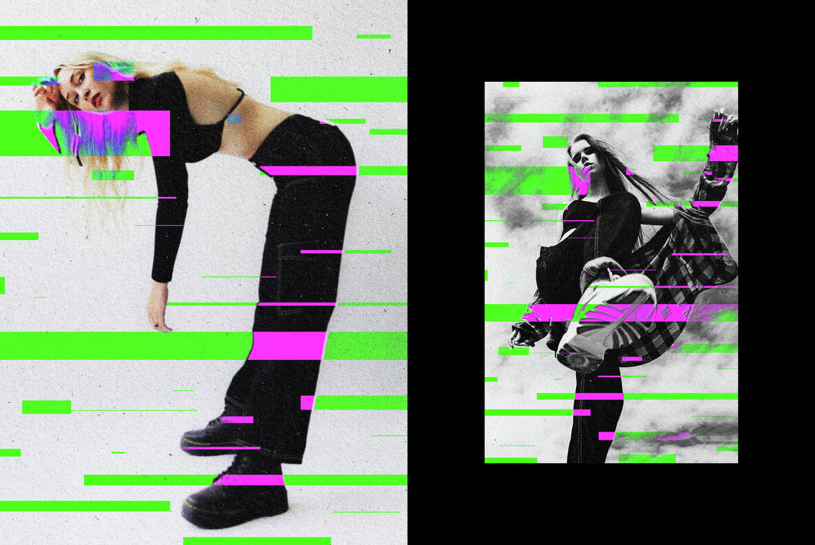 Inversion Glitch Photo Effect 6