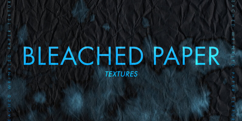 Bleached Black Paper Textures