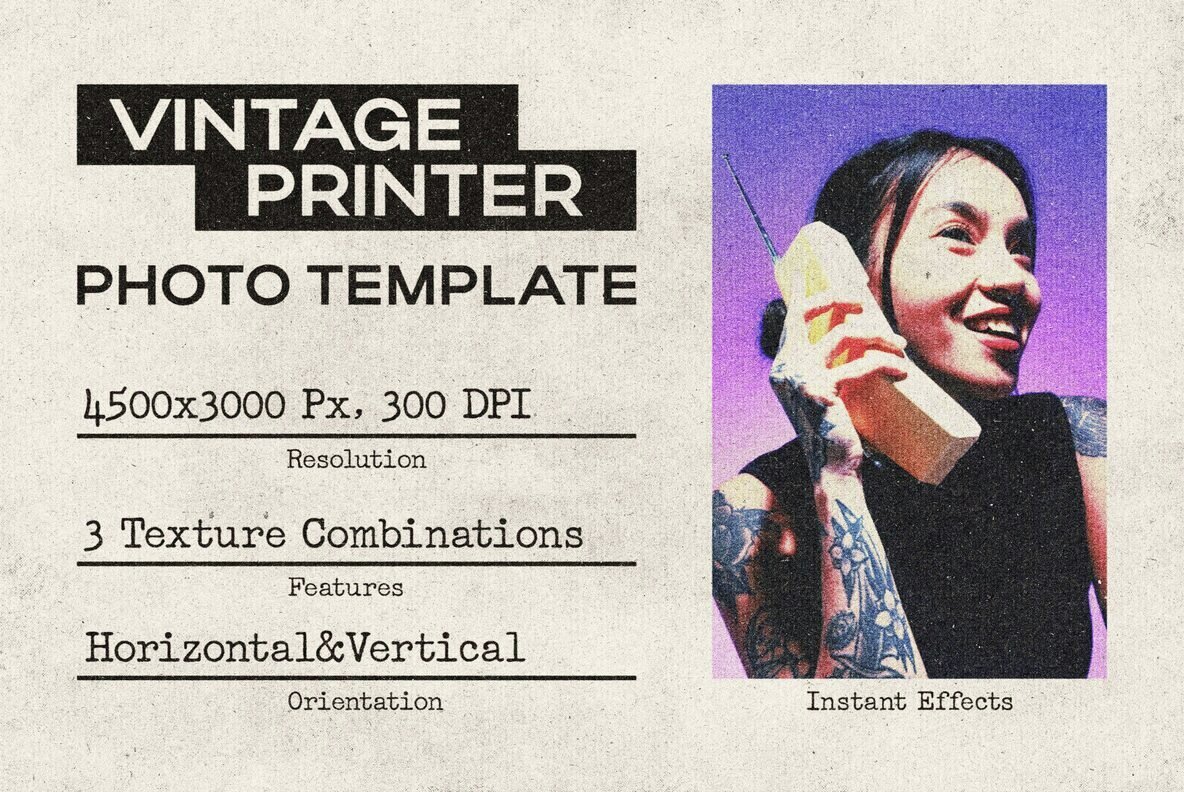 Authentic Vintage Printer 1