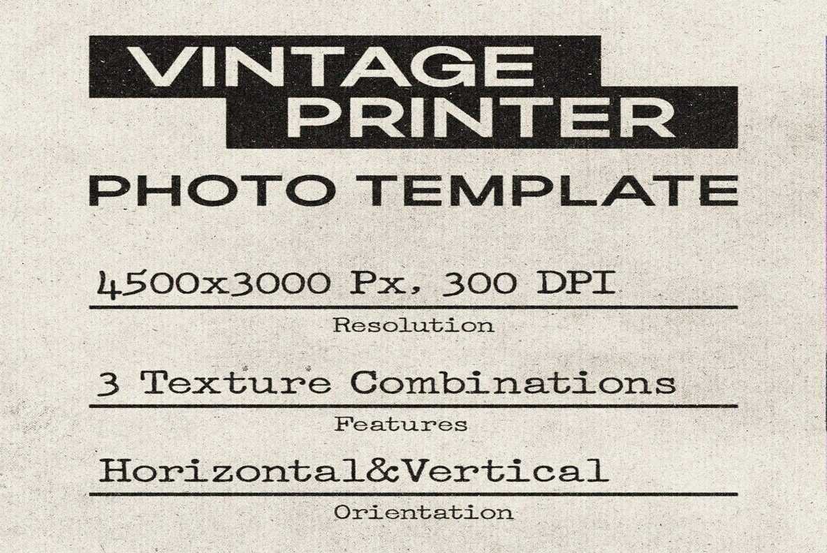 Authentic Vintage Printer 3