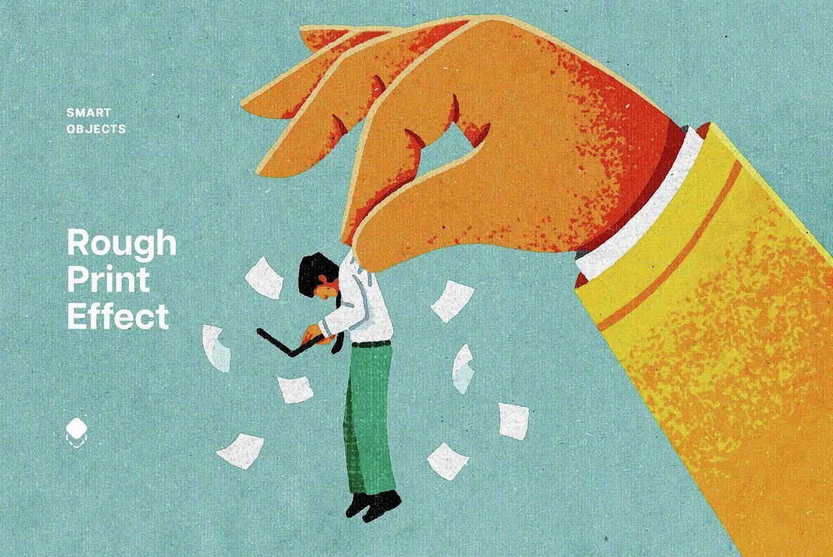 Rough Print Effect 1