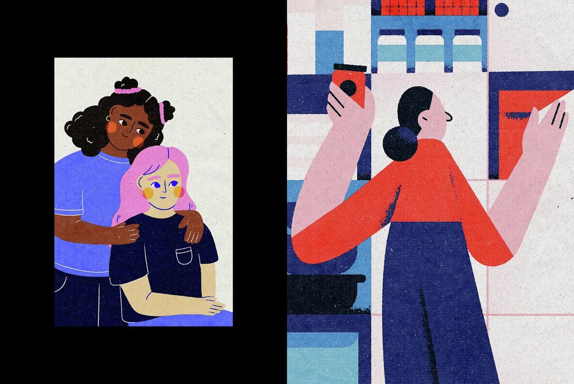 Rough Print Effect 6