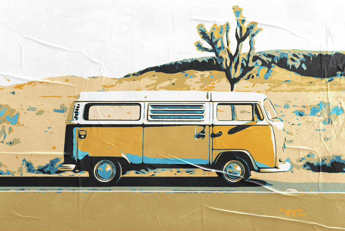 Glued Pop Art Poster Photo Effect 2