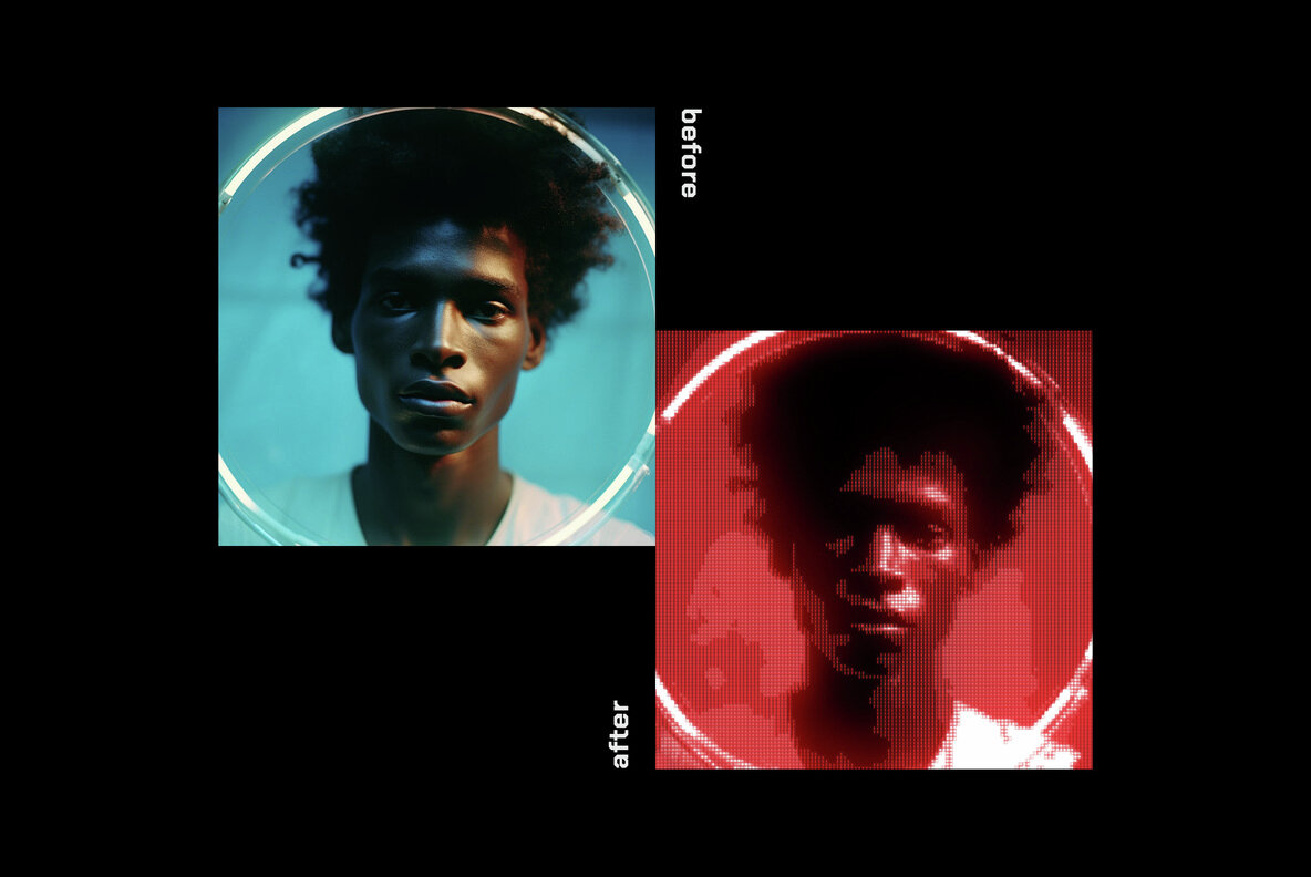 Analog Retro Futuristic Monitor Effect 8