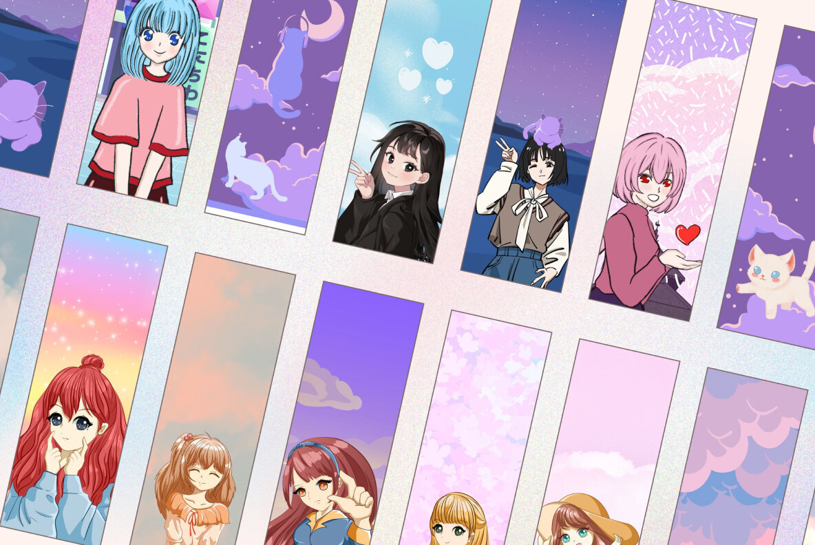 Anime printable bookmarks 2