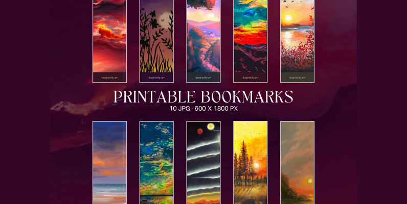 Picturesque Bookmark Printable