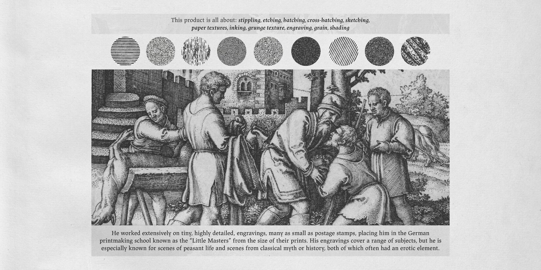 Hans Sebald Beham Procreate Kit 3