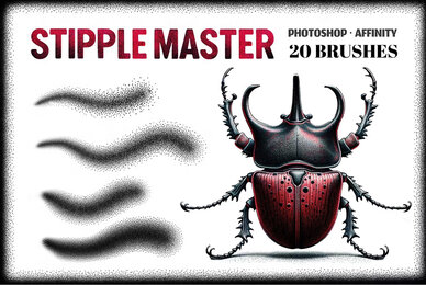 Stipple Master Photoshop Brushes