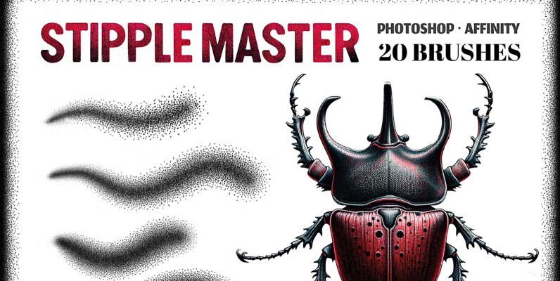 Stipple Master Photoshop Brushes