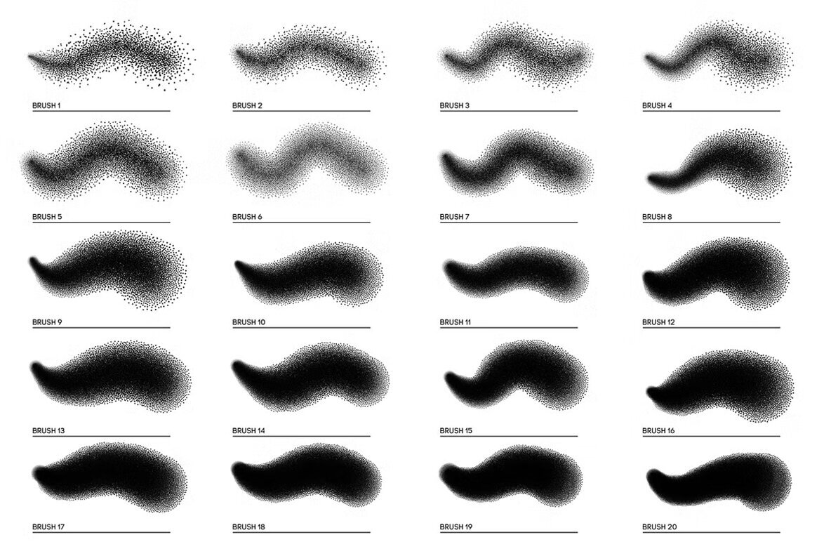 Stipple Master Photoshop Brushes 2