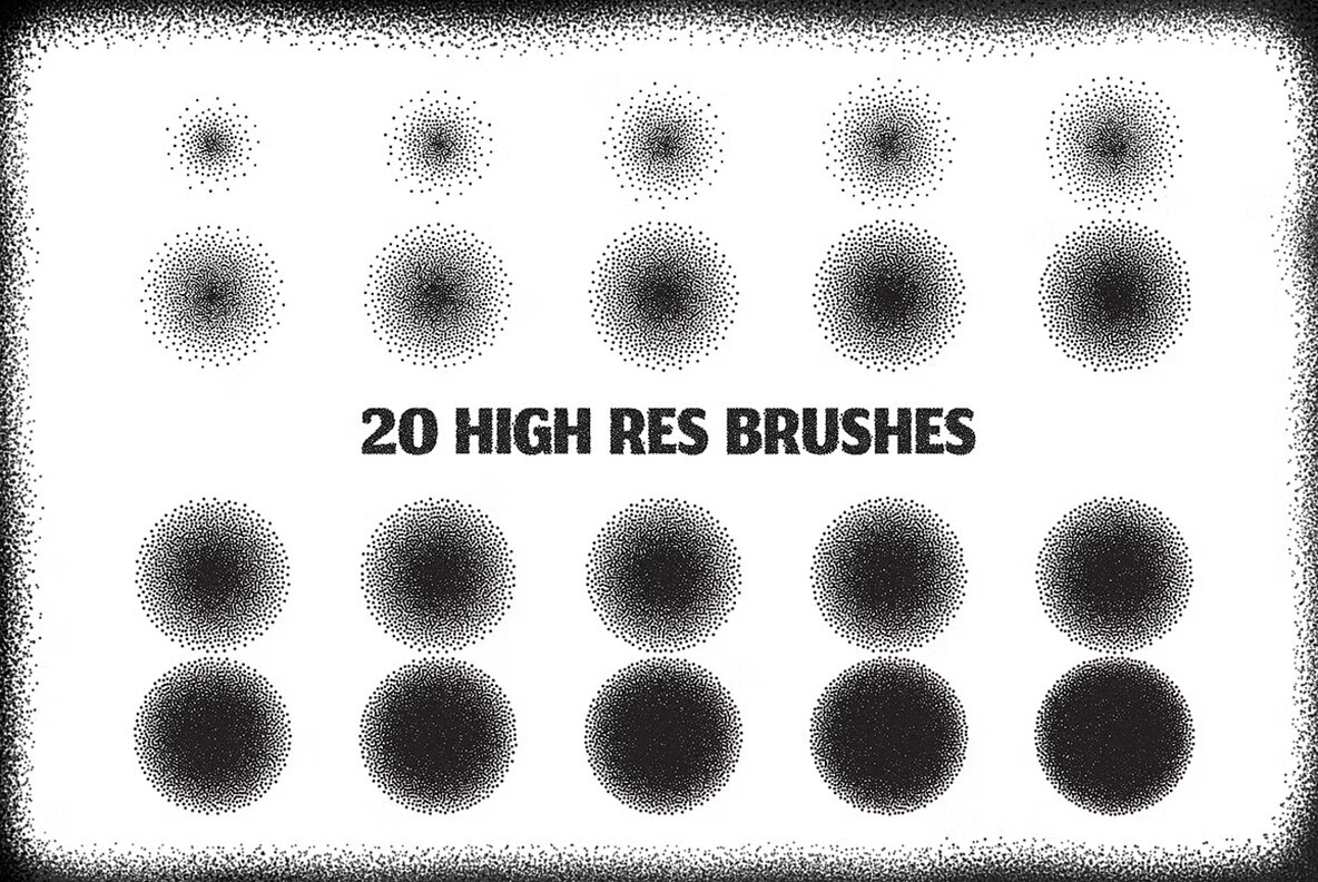 Stipple Master Photoshop Brushes 5
