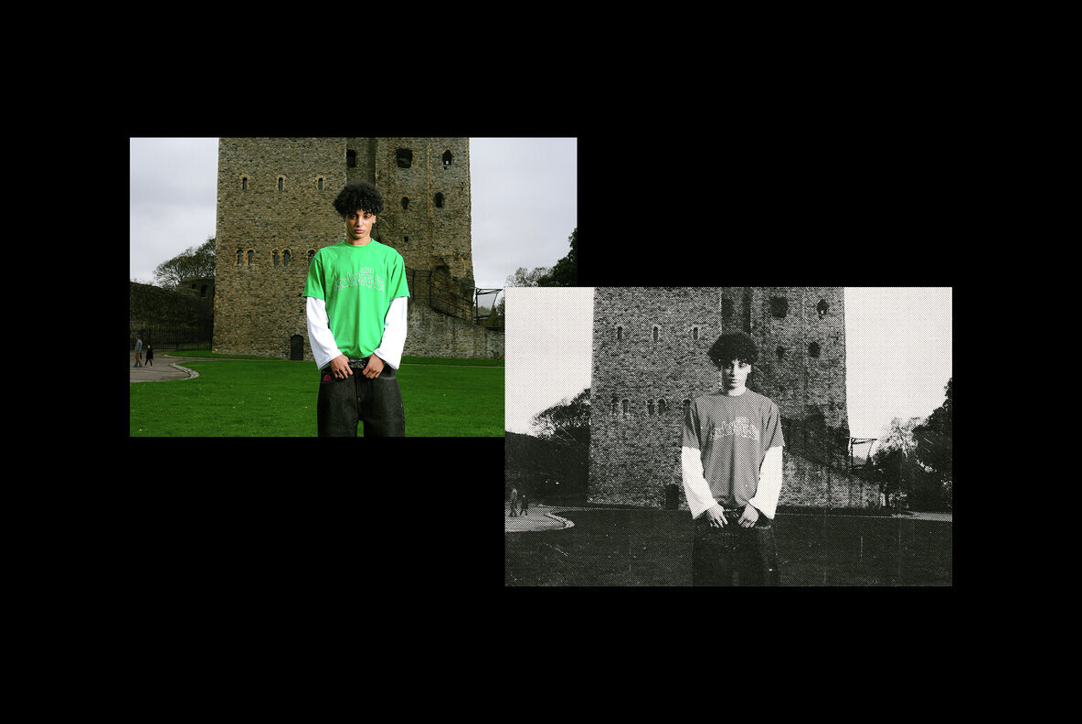 Retro Paper Photo Template 2