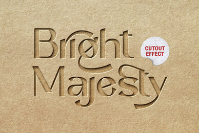 Craft Cut Out Paper Mockup