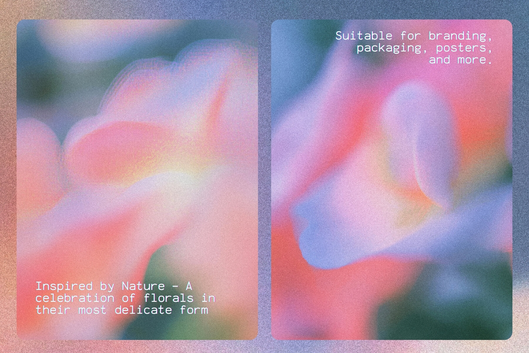 25 Noisy Textured Floral Backgrounds 4