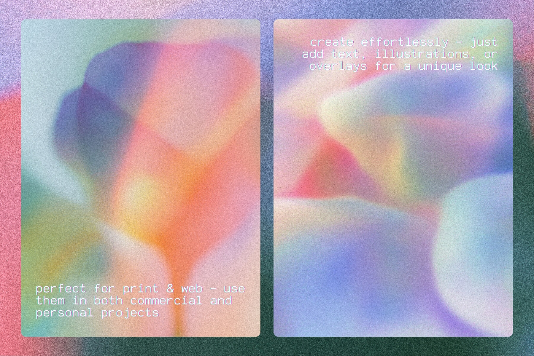 25 Noisy Textured Floral Backgrounds 6