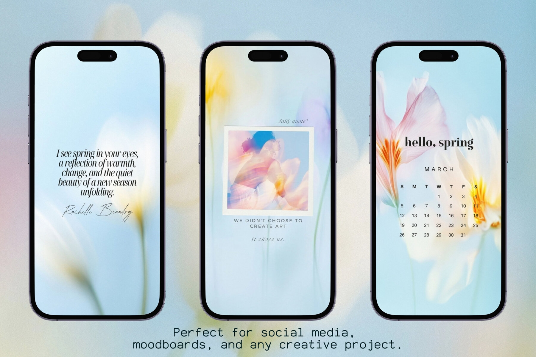 30 Soft Blurred Florals Backgrounds 6