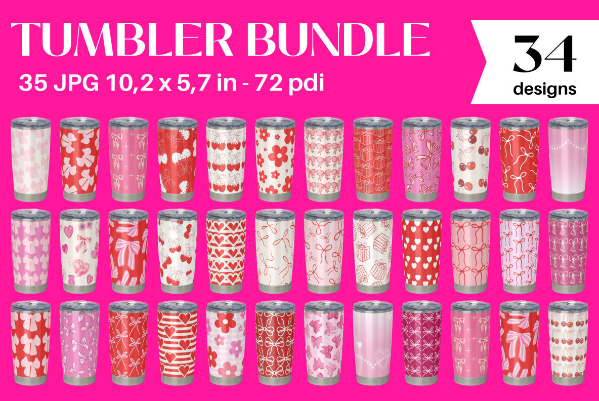 Coquette Tumbler Design Bundle 1