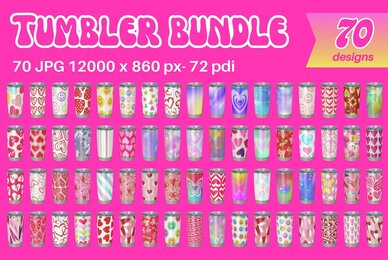 Valentines Day tumbler wraps