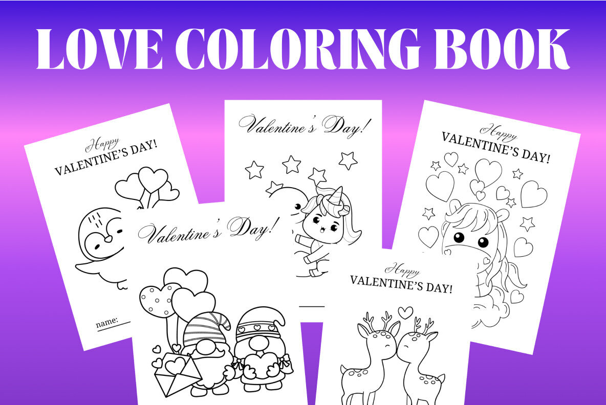 Valentines Day Coloring Book 3