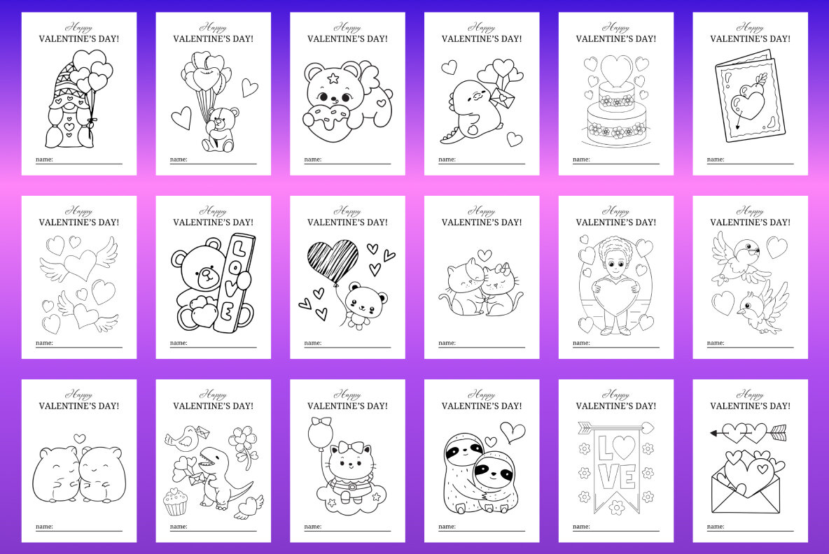 Valentines Day Coloring Book 4