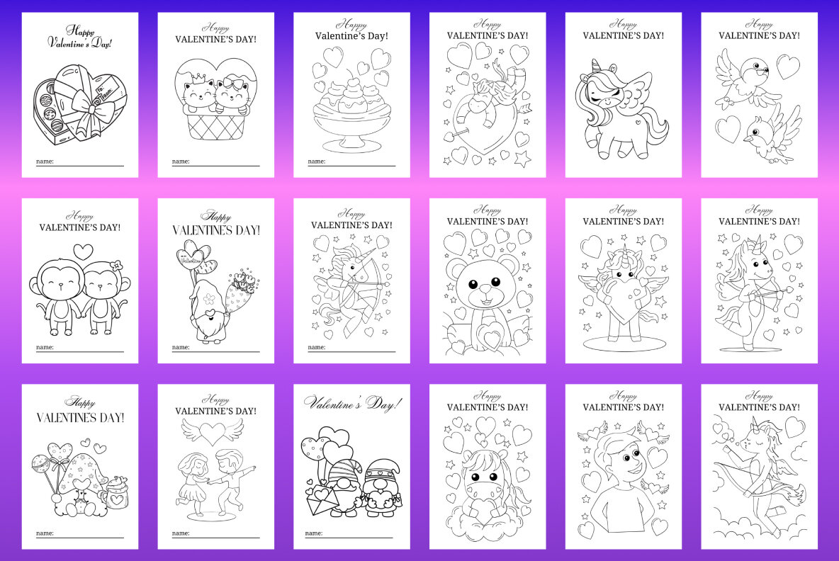 Valentines Day Coloring Book 6
