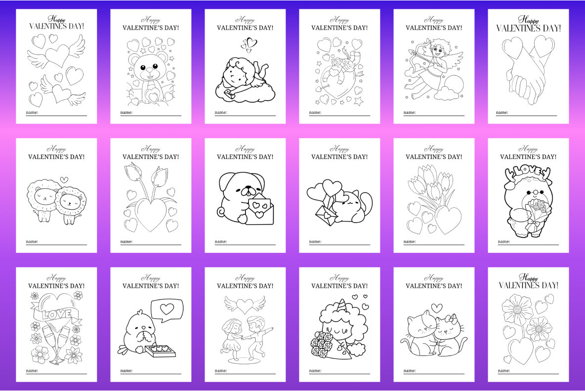 Valentines Day Coloring Book 8