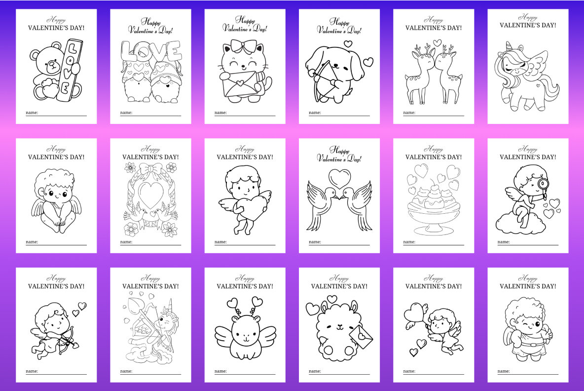 Valentines Day Coloring Book 9