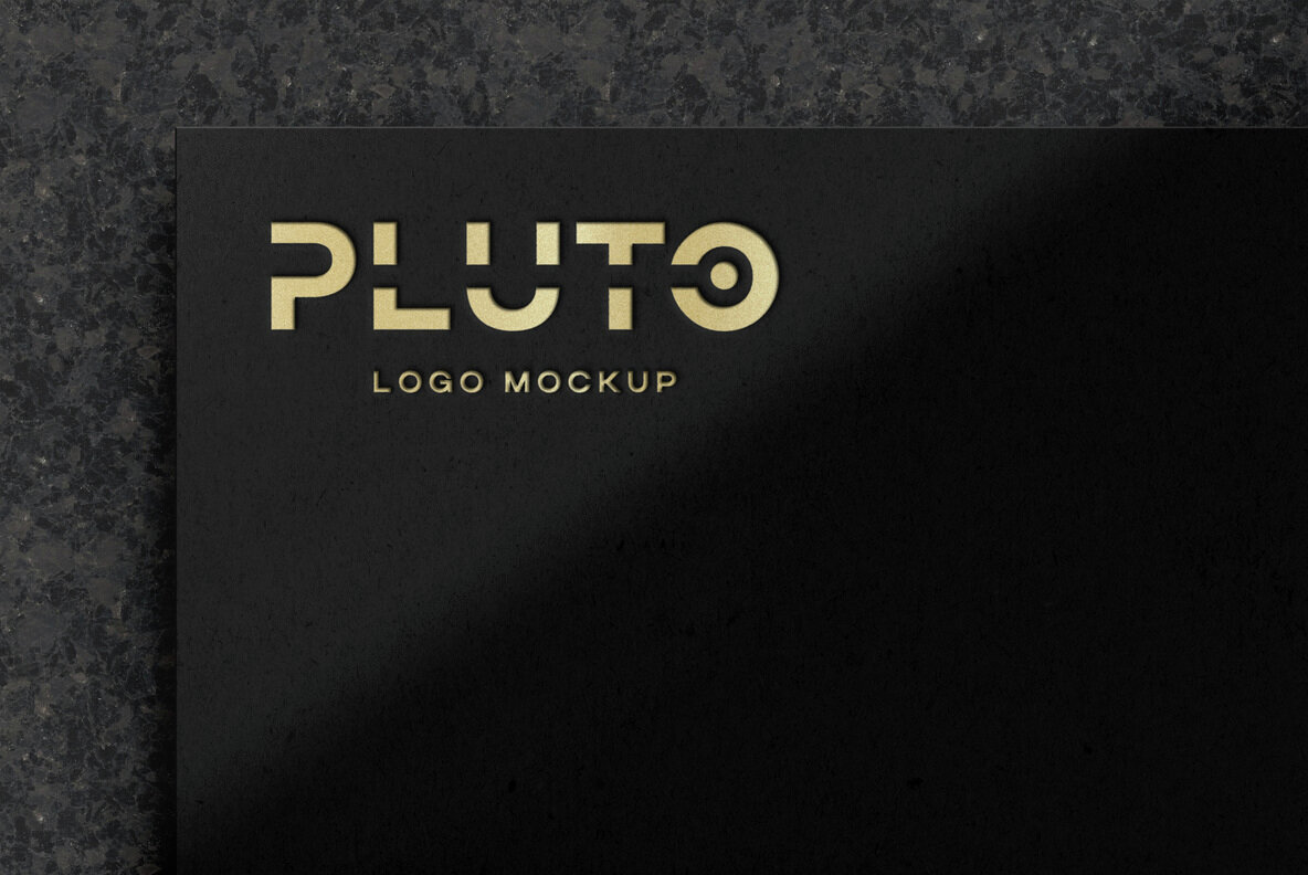 Embossed Paper Logo Mockups Pack 3